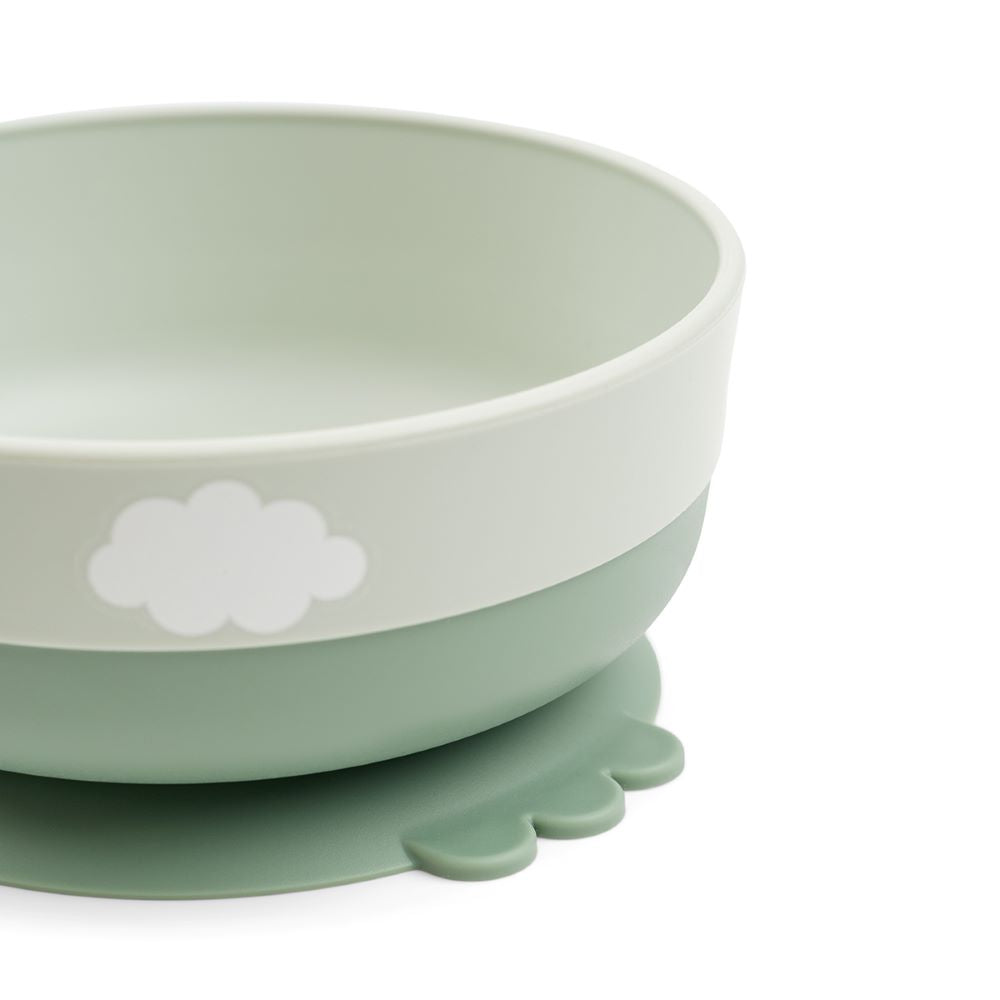 DONE BY DEER Foodie First meal ruokailusetti Happy Clouds - Green