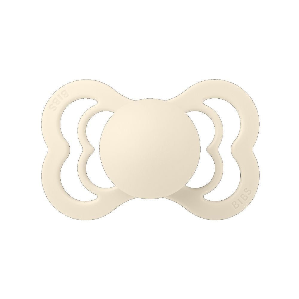 BIBS Supreme tutti 2-pack (koko 1), luonnonkumi - Ivory/Blush
