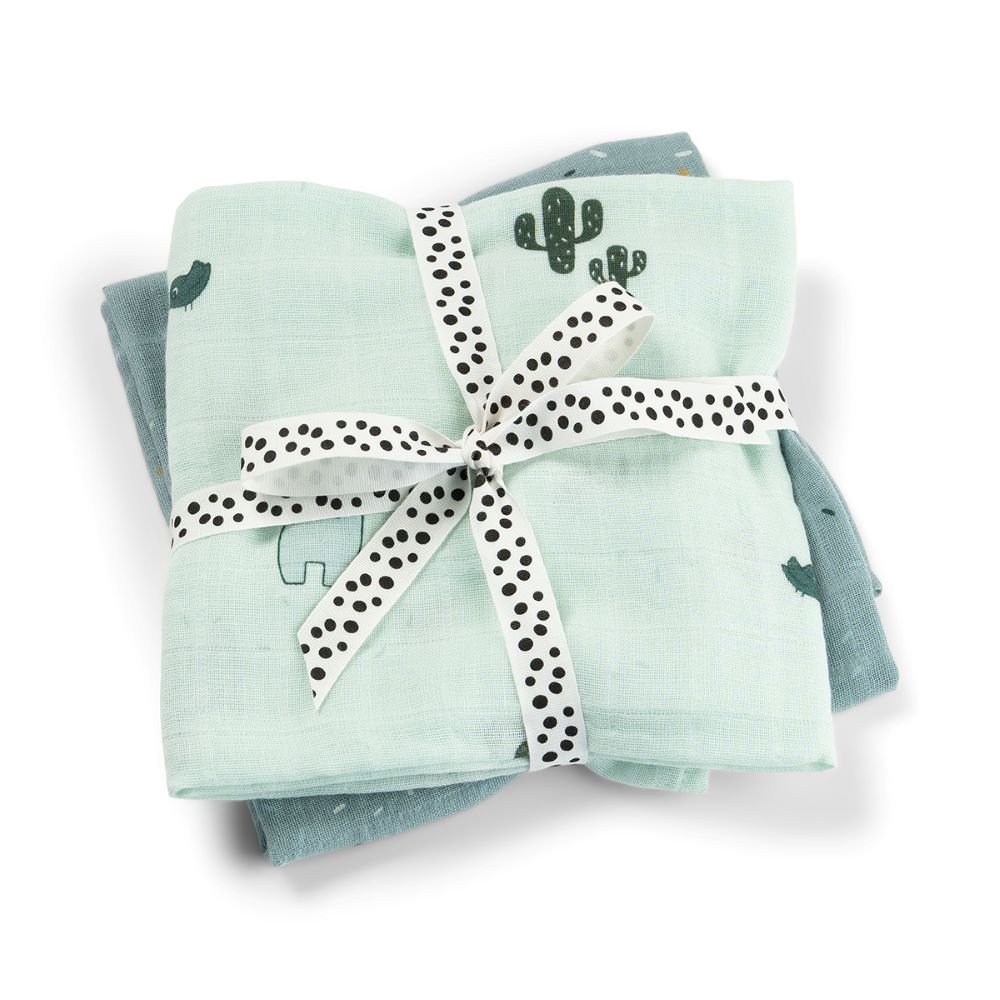 DONE BY DEER Harsot 2-pack (65x65cm) Lalee - Blue