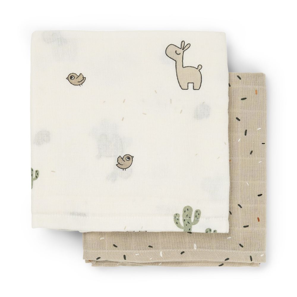 DONE BY DEER Harsot 2-pack (65x65cm) Lalee - Sand