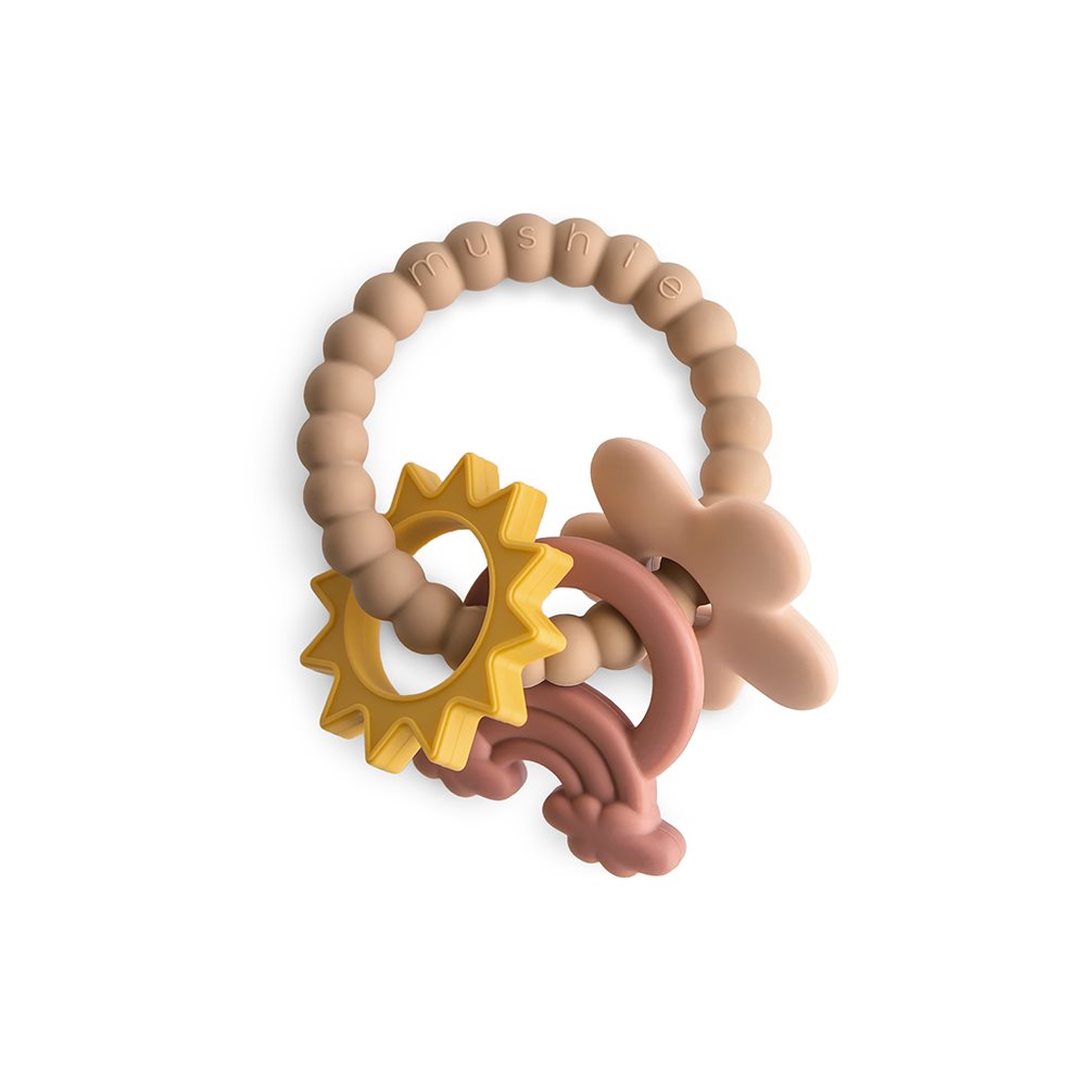 MUSHIE Purulelu Teething Ring - Nature