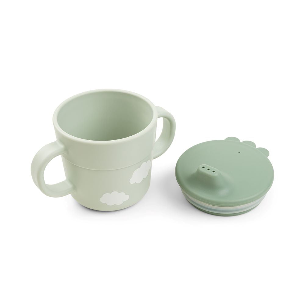 DONE BY DEER Foodie First meal ruokailusetti Happy Clouds - Green
