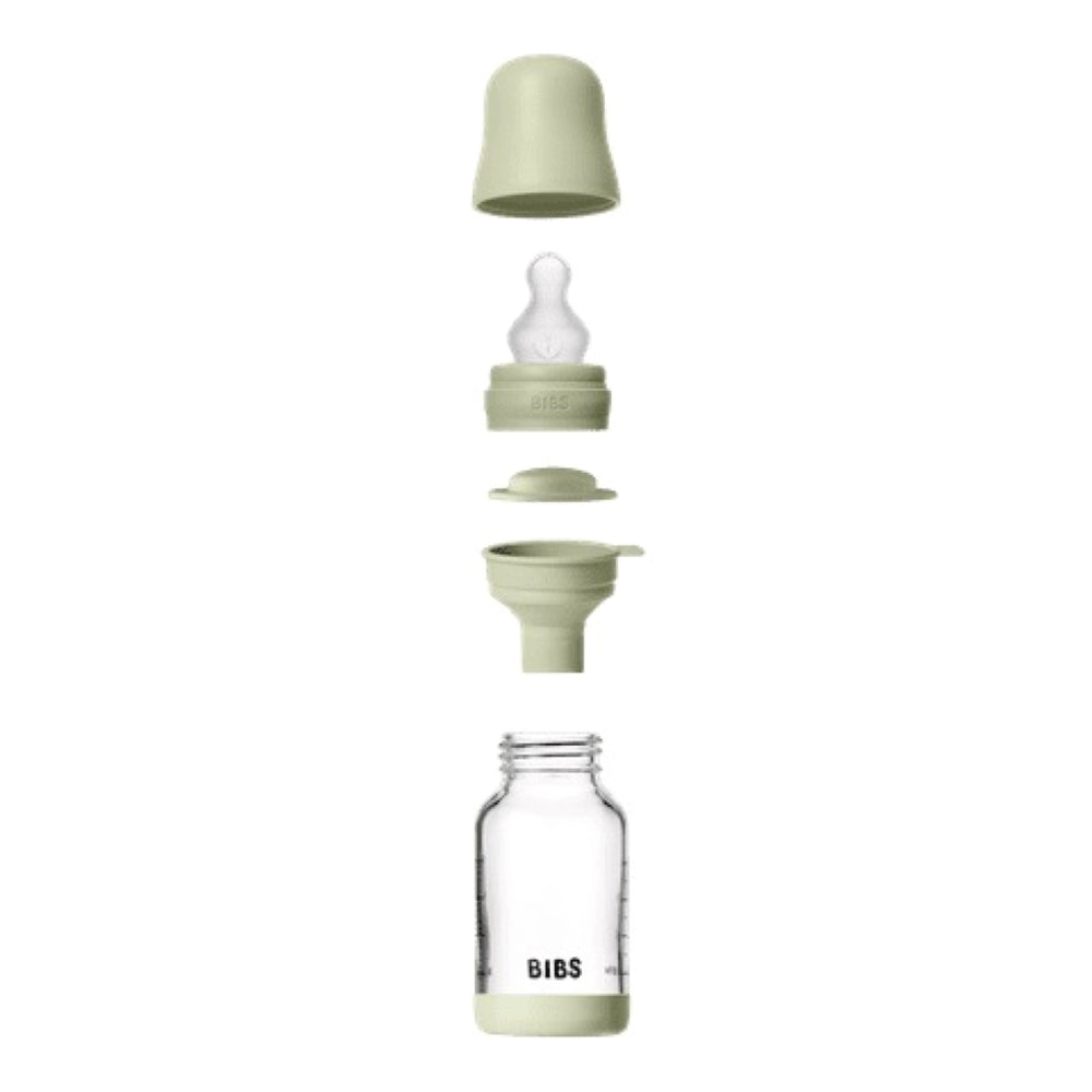 BIBS Lasinen tuttipullo Baby Bottle Set (120ml), Sage