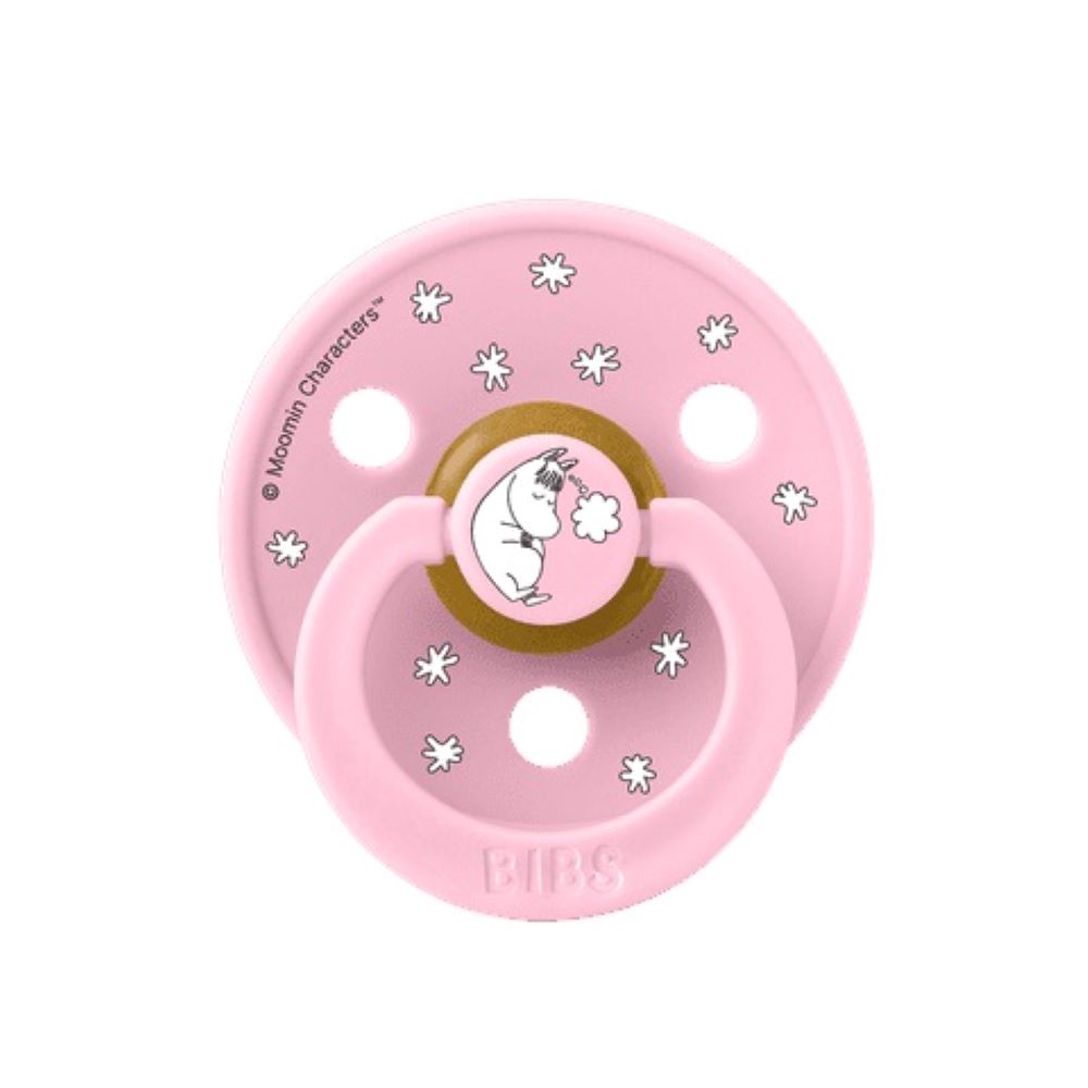 BIBS x Moomin Colour tutti 2-pack (koko 1), luonnonkumi -  Baby Pink Mix