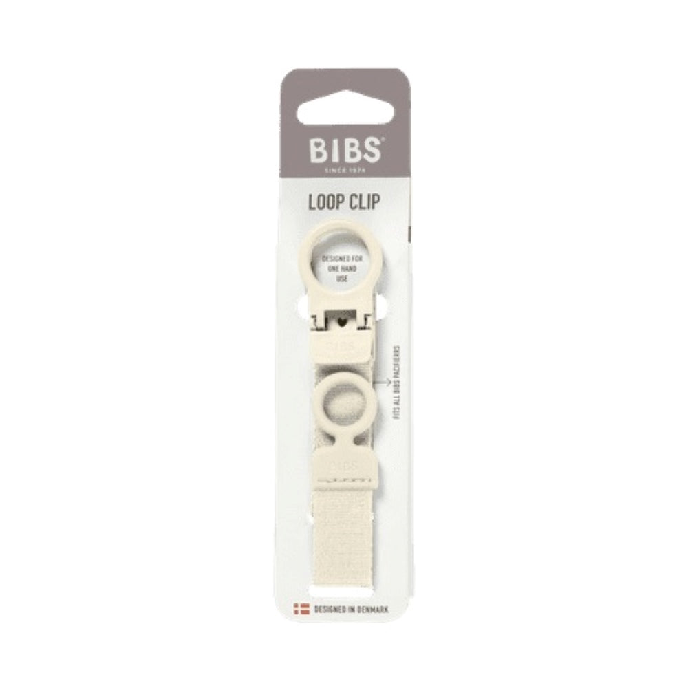 BIBS tuttinauha loop clip, Ivory.