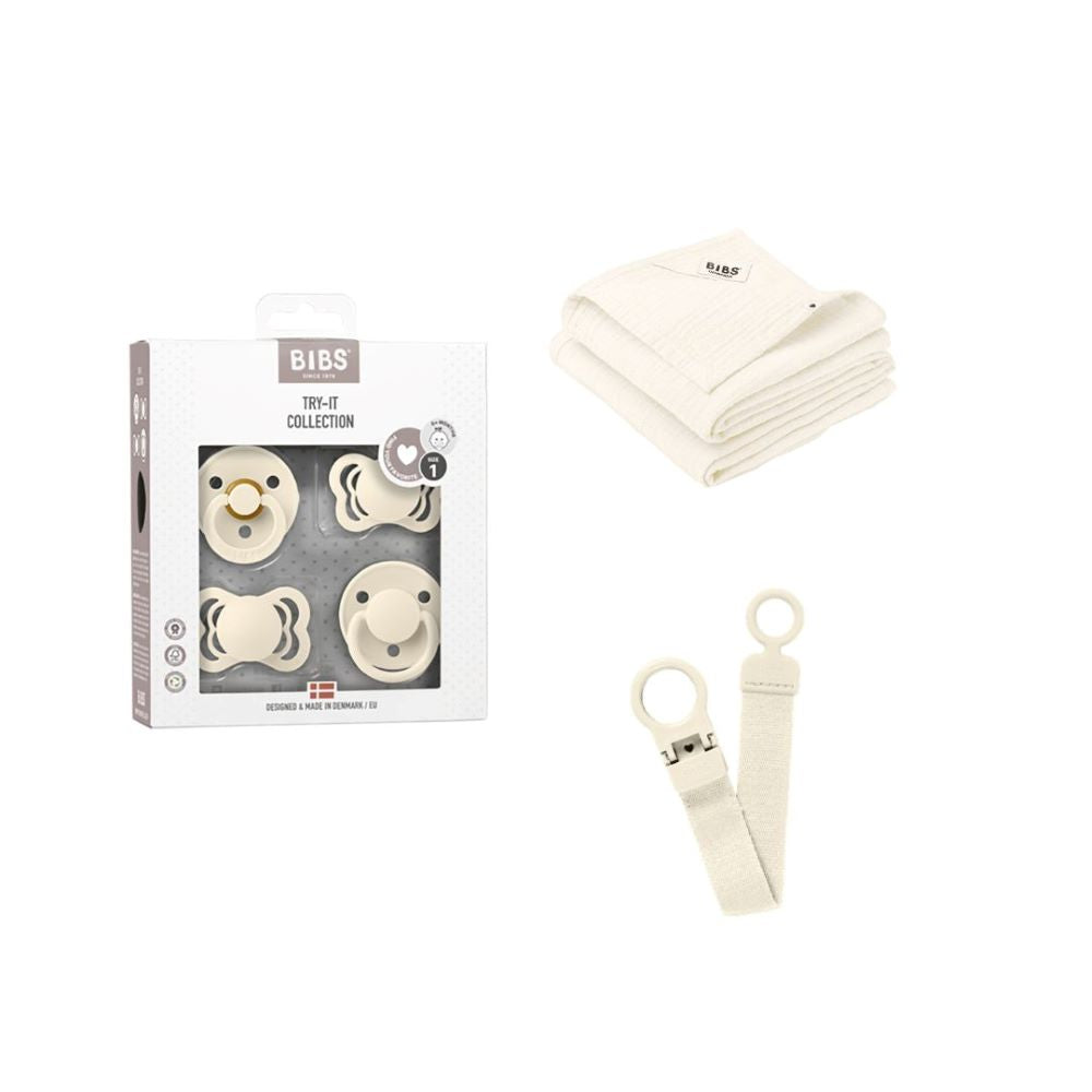 BIBS Starttipaketti vauvalle, Ivory.