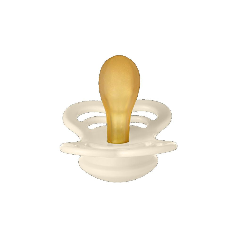 BIBS Supreme tutti 2-pack (koko 1), luonnonkumi - Ivory/Blush