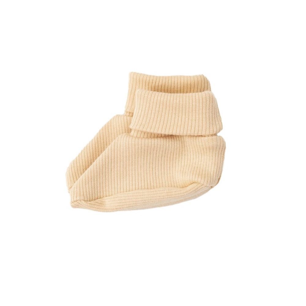 Melli EcoDesign Vauvan tossut (0-12kk) Rib - Vaalea kaura